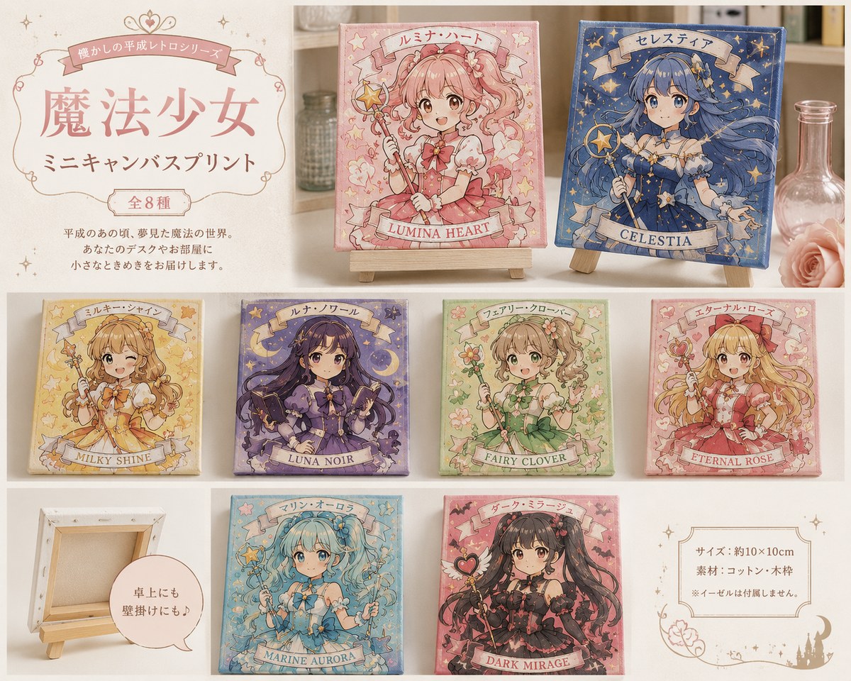 Magical Girl Mini Canvas Print